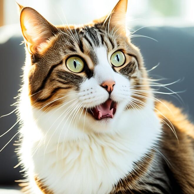 Why does my cat stare at me when I laugh?